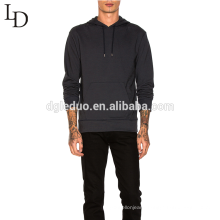 Hot sale autumn black thin mens pullover hoodie with pocket and hoodie